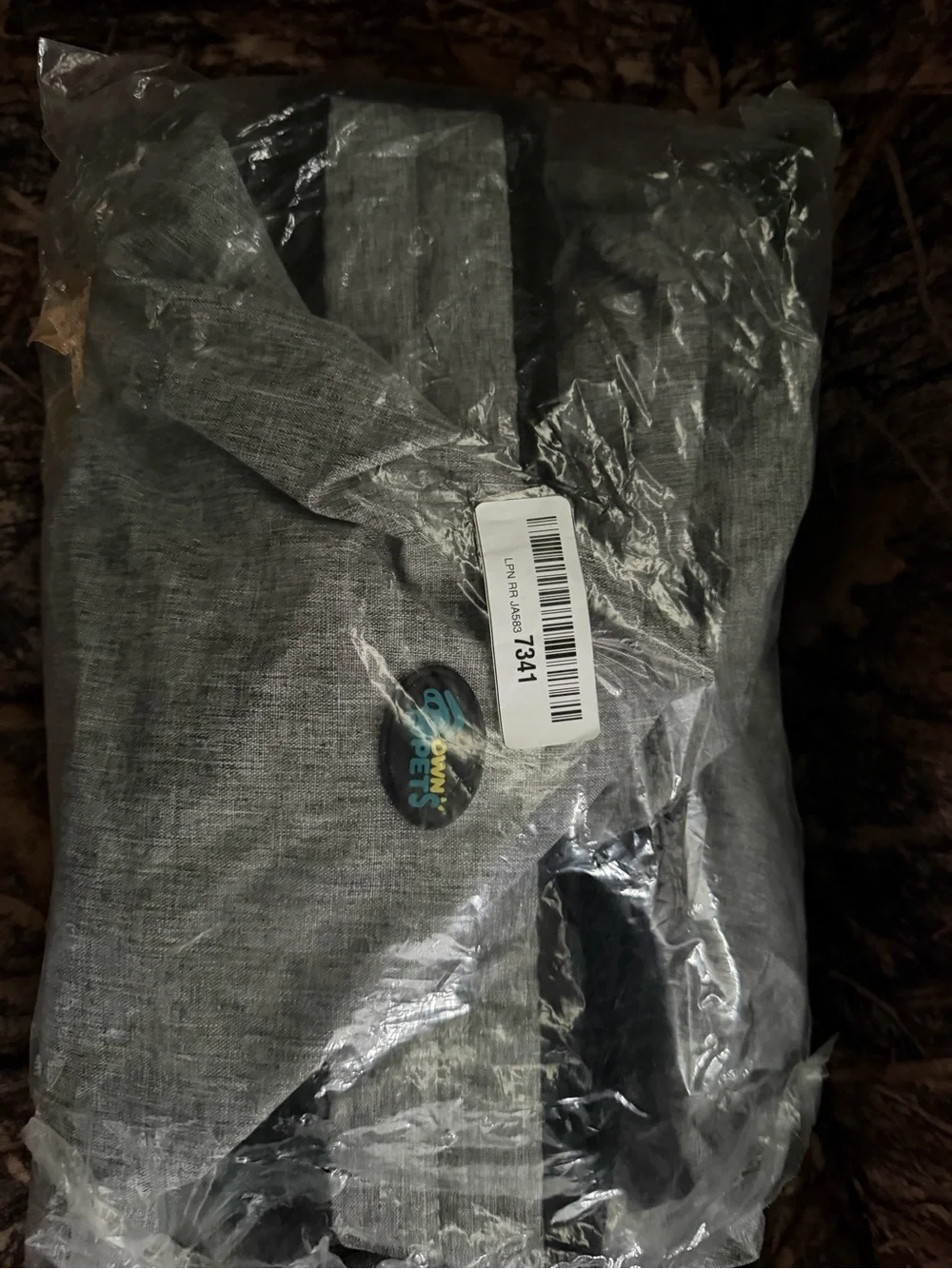 Gray Pet Sling Carrier with Adjustable Strap